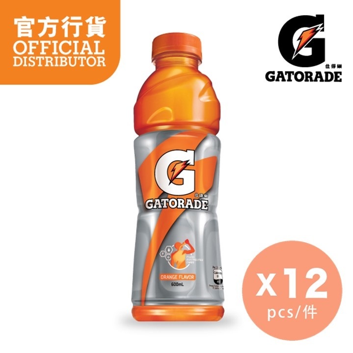 運動飲品 (600亳升) – 橙味 x 12件 (新舊包裝隨機發送)