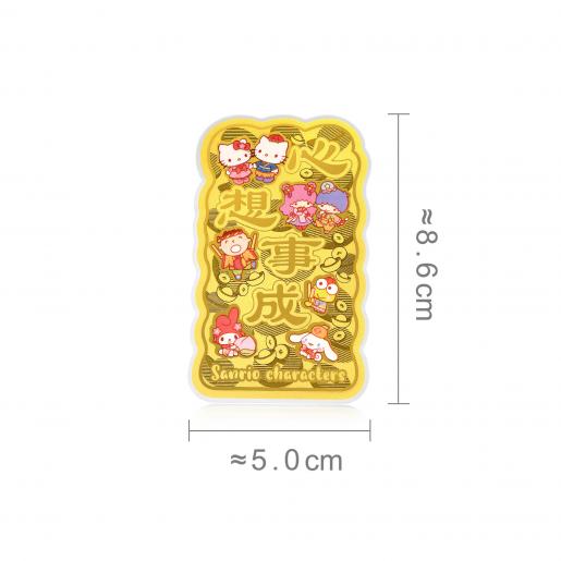 周生生| Sanrio characters 「Hello Kitty」999.9黃金金片| HKTVmall 