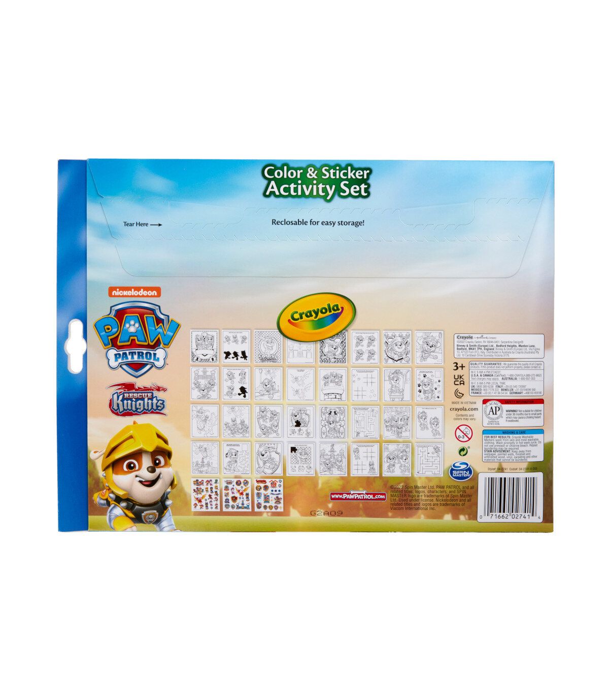 Crayola | Color & Sticker Activity Set - Paw Patrol (042741) | HKTVmall The  Largest HK Shopping Platform