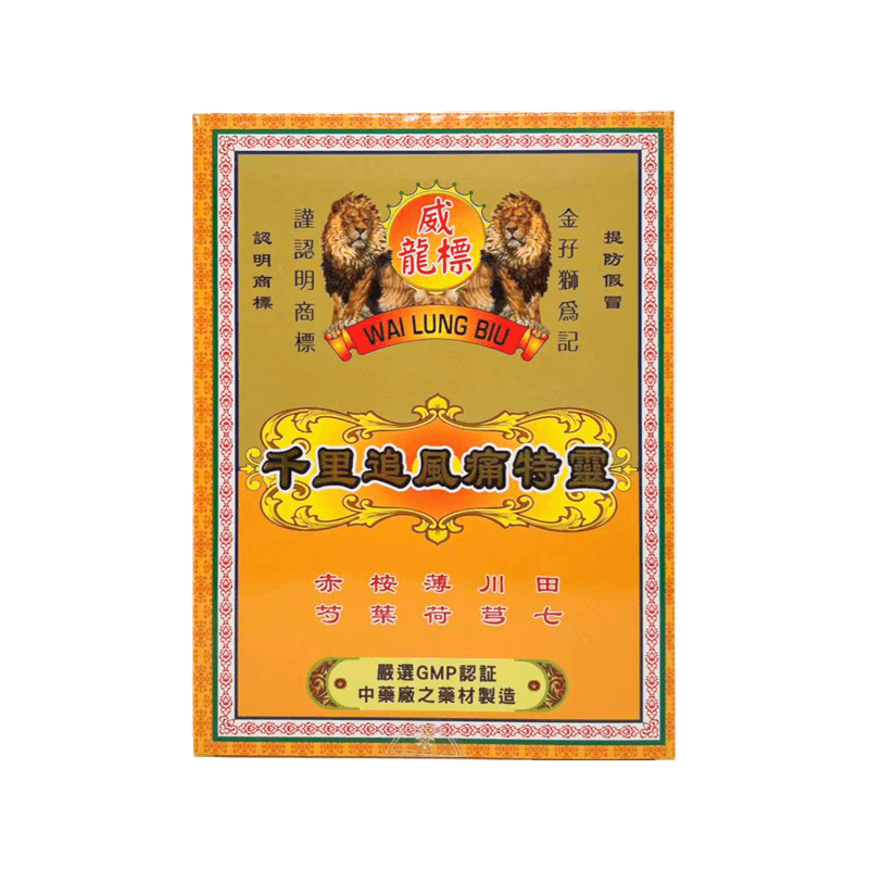 Wai Lung Biu Thousand Miles Zhefengtong Special Ling Medicine Patches 10pcs（4897065271164）