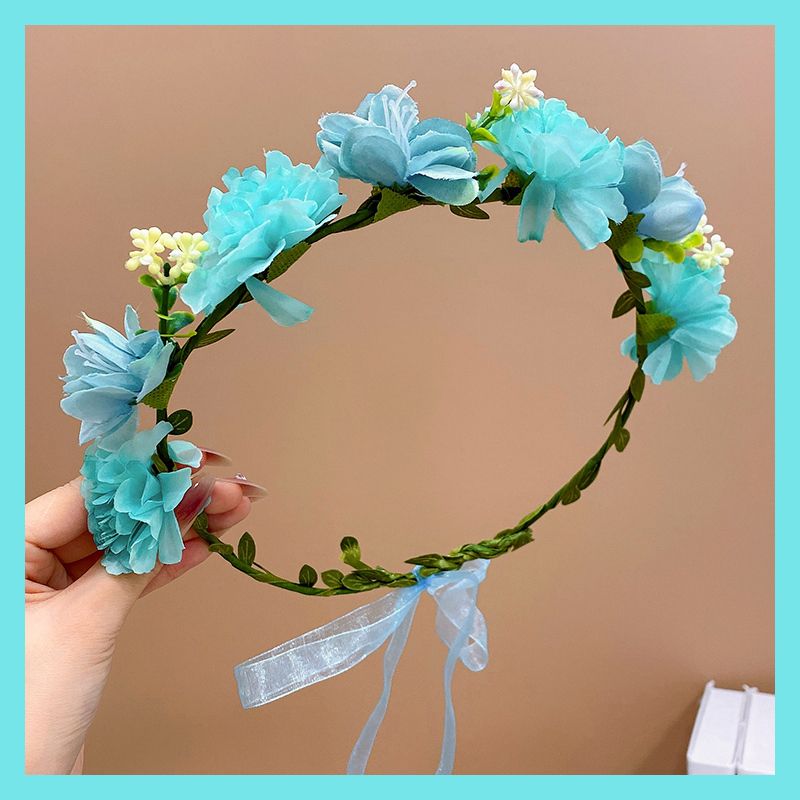 兒童甜美花環頭箍髮箍髮飾(6#山谷幽蘭)
