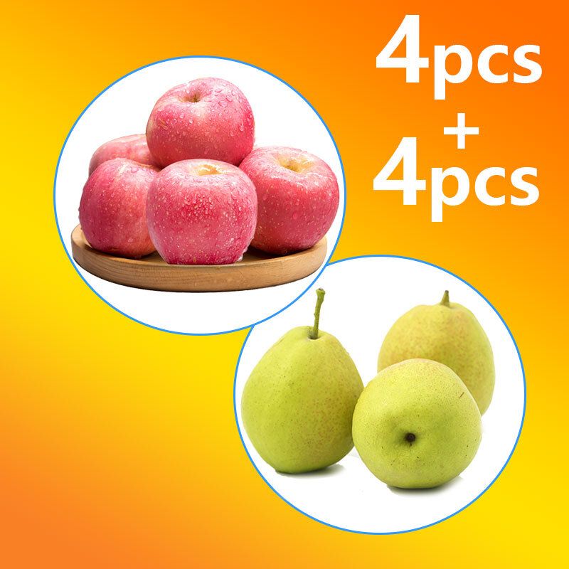 Fruit pack A (Fuji apple x4, Xinjiang pear x4)