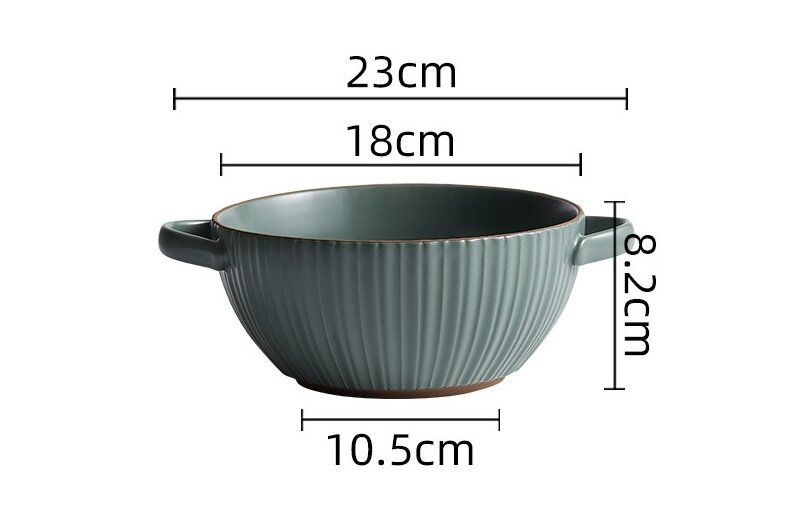 【雙耳湯碗】Ceramic tableware Matte bowls spoon rice bowls noodle bowls soup bowls matte tableware 