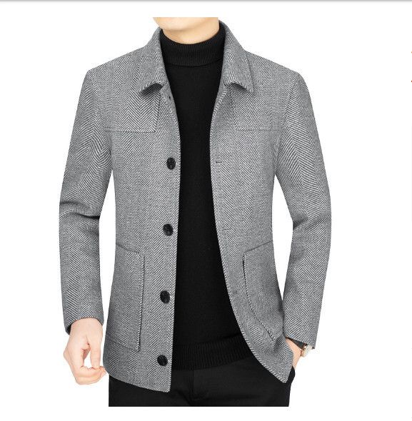 休閒夾克上衣外套【M-4XL】【82206灰色】 (下單後聯絡客服確認發貨尺碼) #H246018249