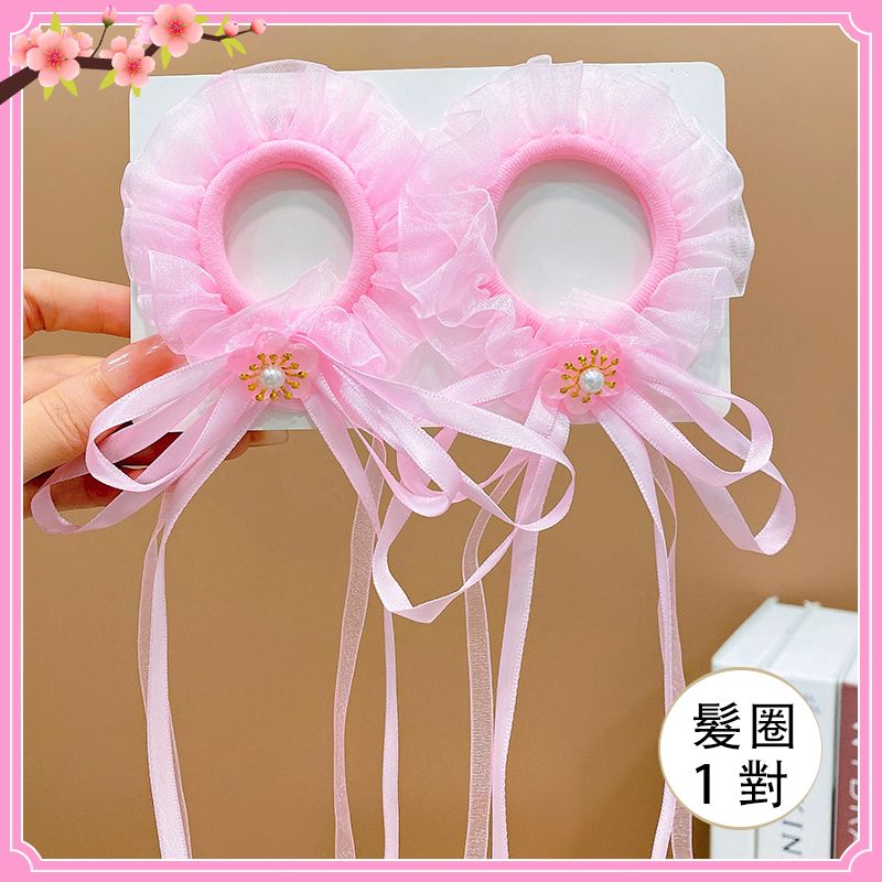 兒童甜美古風漢服髮飾流蘇髮繩頭飾(2#汐梔【1對裝】)