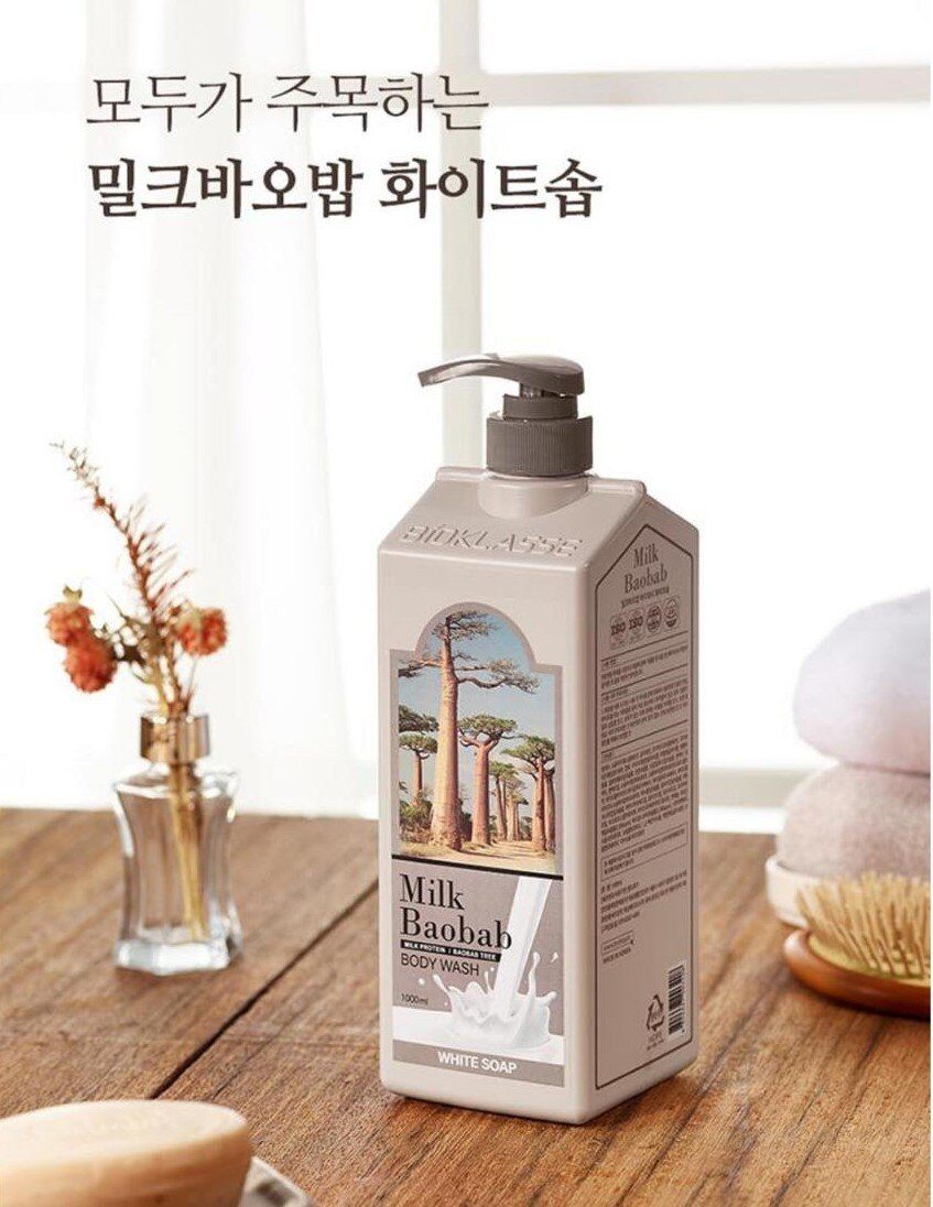 Korea-Baobab Body Wash White Soap 1000ml