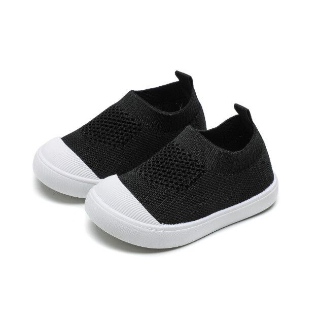 兒童帆布鞋(黑色)(3/18碼~9/25碼，下單後請與客服確認發貨尺碼)