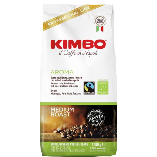 Kimbo 有機公平貿易咖啡豆 1kg