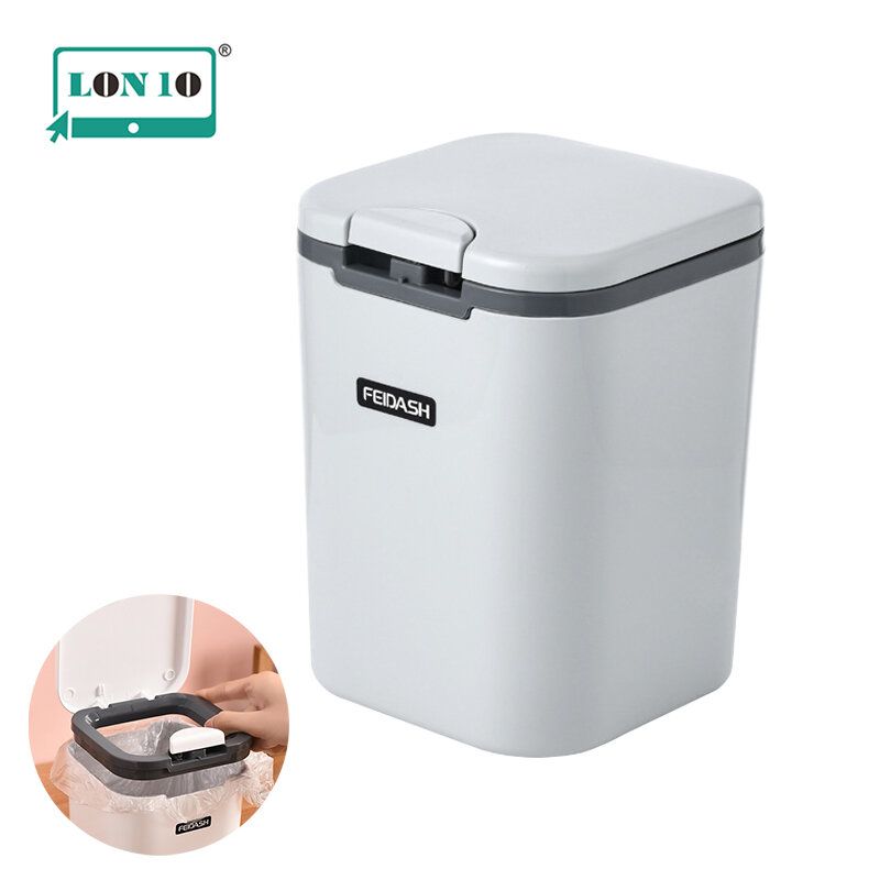 PWD-Mini hand-held desktop trash can - gray（PBY）
