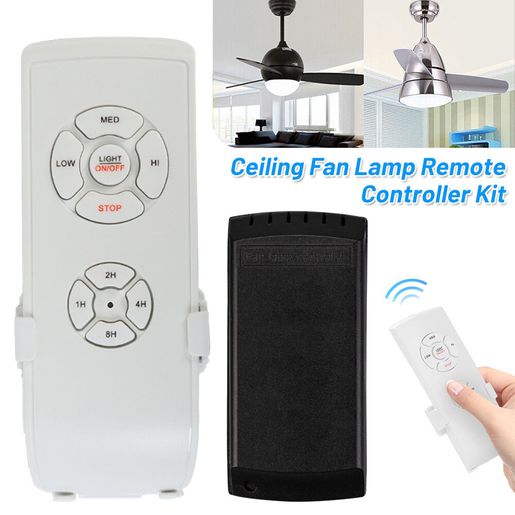 30M Universal Ceiling Fan Light Lamp Remote Controller Kit & Timing  Wireless Light Remote Control Receiver For Ceiling Fan 110-240V