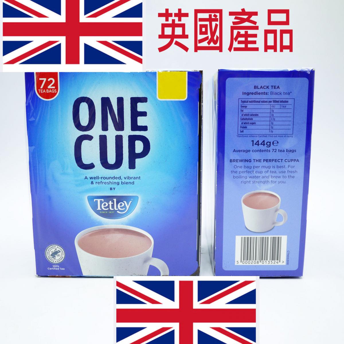 TETLEY  Original One Cup  TEA BAGS 72'S , TETLEY 原裝一杯茶包 72'S，Expy  30/06/2024