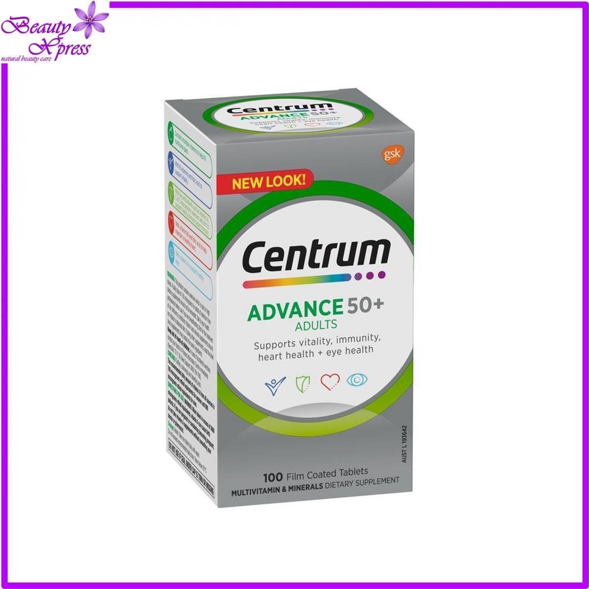 Advance 50+ Multivitamin/Mineral 100 tablets  [Parallel Goods]