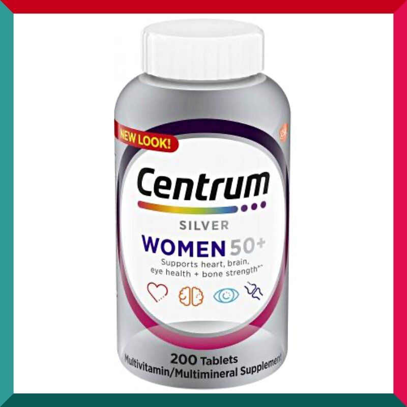 Centrum銀善存女士50+ 全效多種維他命及礦物質200粒 Silver Women 維他命C免疫力 GSK (參考效期:03/2026*)