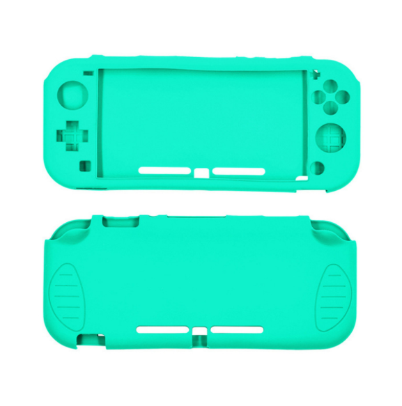任天堂Nintendo switch lite主機矽膠套保護套 switch保護殼（lite軟殼綠色）