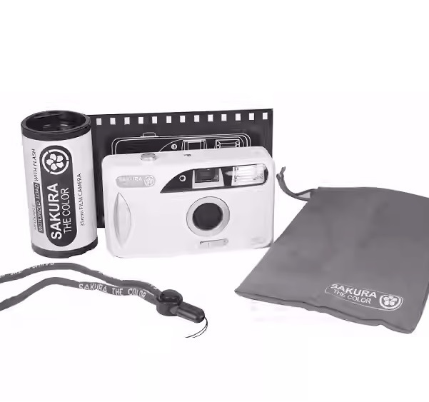 SAKURA THE COLOR SMC1 Auto Rewind Reusable 35mm Film Camera