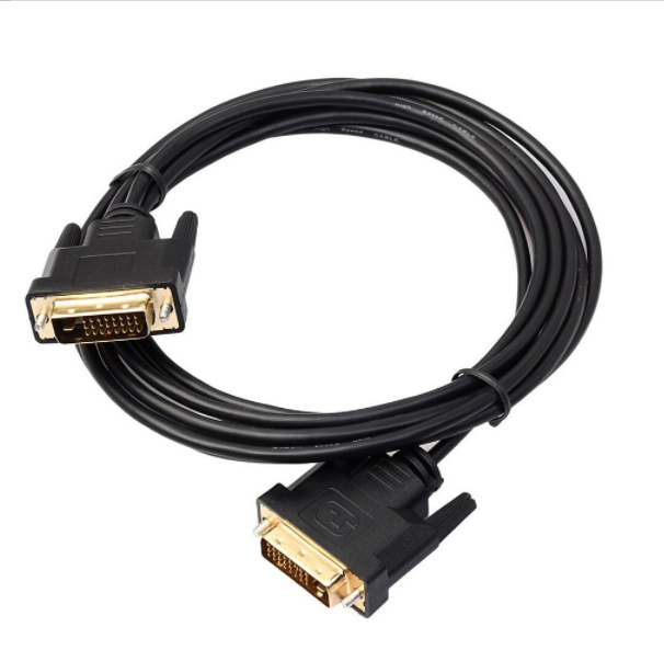 【2條裝】DVI線24+1兼容18+1 公對公1080P 電腦電視高清連接線 dvi to dvi（1.5m）