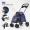 Lightweight Foldable Pet Cart Cat and Dog Outgoing Car Small Pet Outgoing Cart Black-HG0332BL