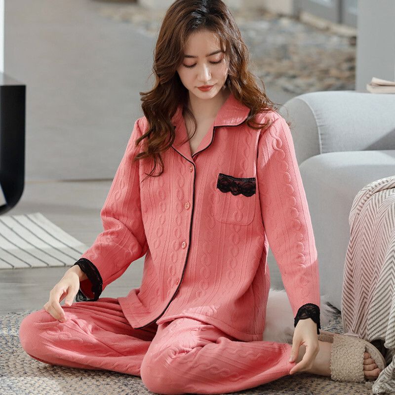 長袖睡衣套裝【M-XXXL碼 XP4827】【下單后聯絡客服確認發貨尺碼 】