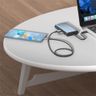 Type-c smart docking station eight-in-one dual HDMI+VGA+USB expansion split-screen hub HUB 