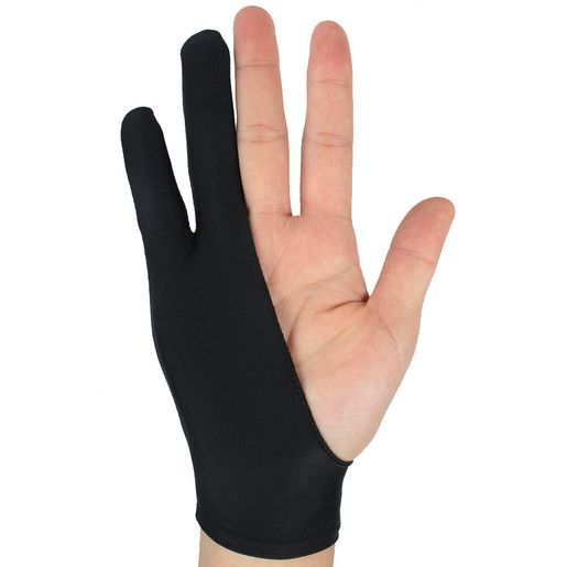 Two Finger Anti-fouling Glove For Artist Drawing/Pen Graphic