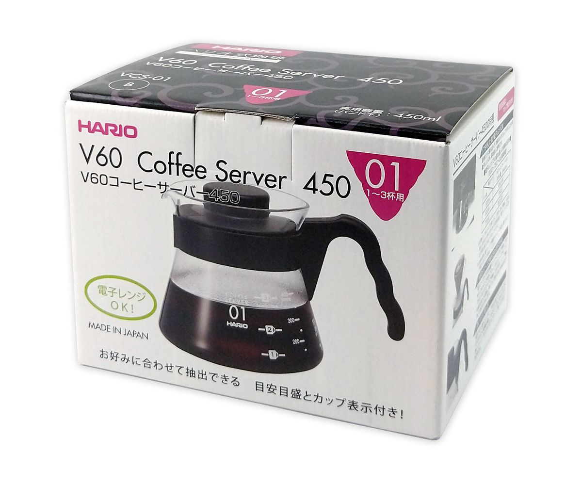 最大47%OFFクーポン ハリオ コーヒーサーバー おしゃれ V60コーヒーサーバー450 VCS-01B 450ml シンプル メモリ付き  discoversvg.com