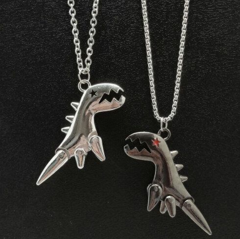 嘻哈街頭毛衣鍊長款配飾(恐龍黑色O字鏈款60釐米)