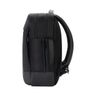 Twill & Leather Backpack - Blackl #INBP100622-BLK