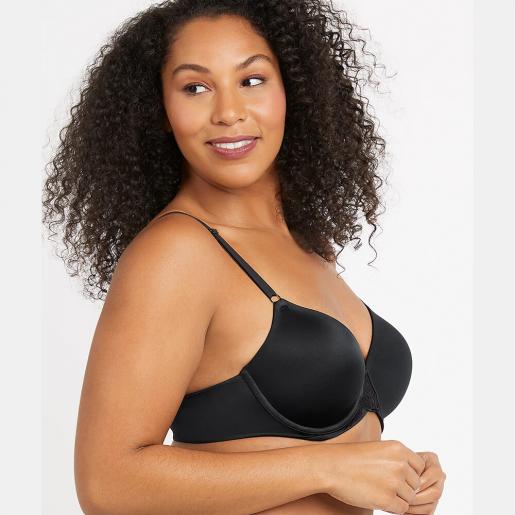Private Shop, Maidenform One Fab Fit® Everyday Modern Demi Underwire Bra  (7543-LACE), Color : black black, Size : 34B