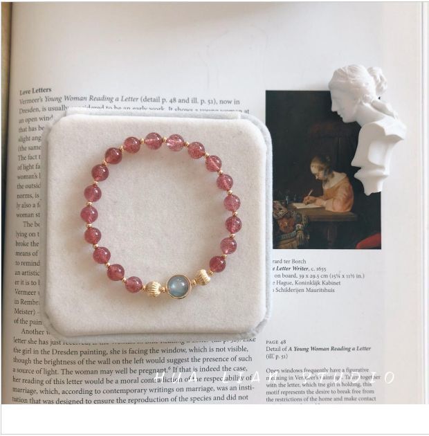 精緻水晶手鏈手串（少女的心）