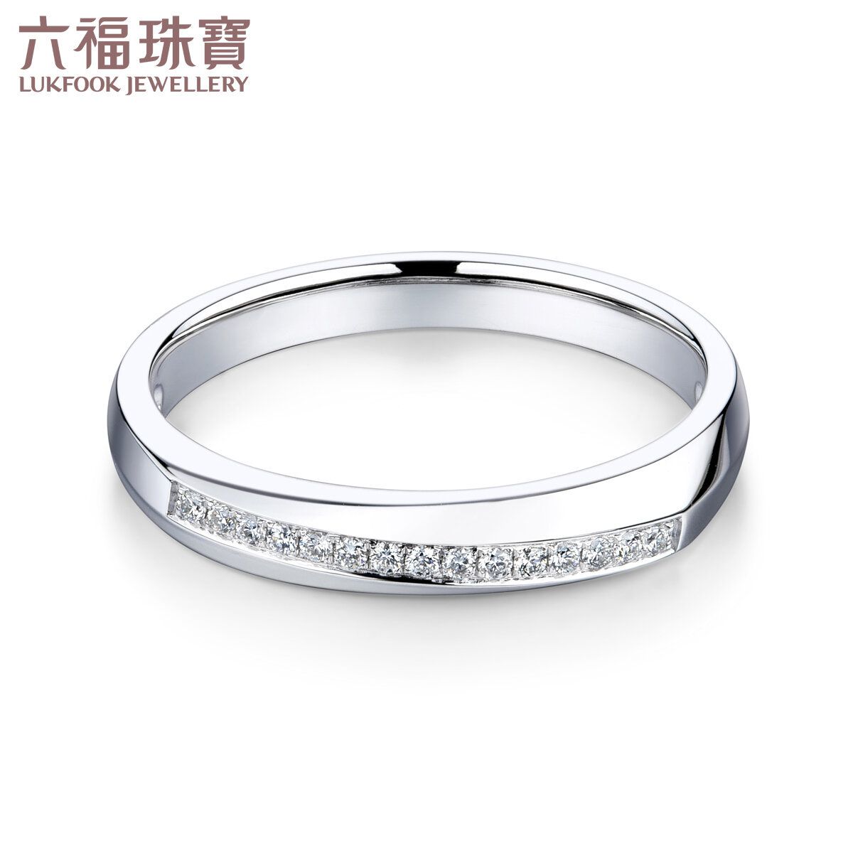 18K White Gold Lovers' Diamond Ring (Women's Ring)