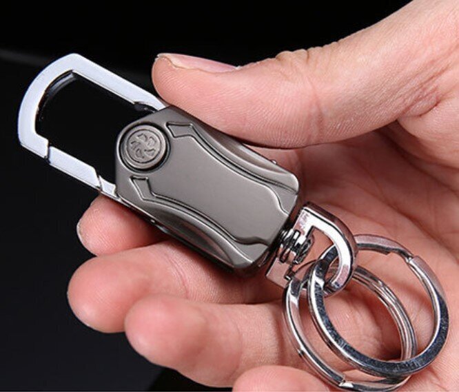 汽車用品指尖陀螺鑰匙扣開瓶器三合一鑰匙扣男士腰掛鑰匙環#G889002776