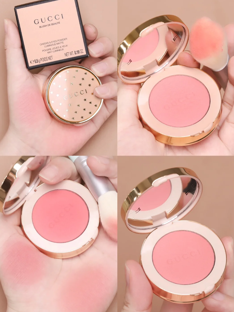 Gucci blush cheeks & on sale eyes powder 01 silky rose