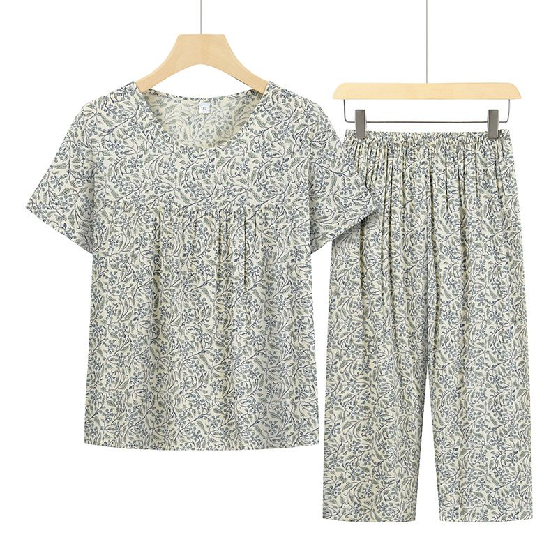 老年人短袖套裝( XL-4XL碼 12號色）【下單後請聯絡客服確認發貨尺碼】F001099272