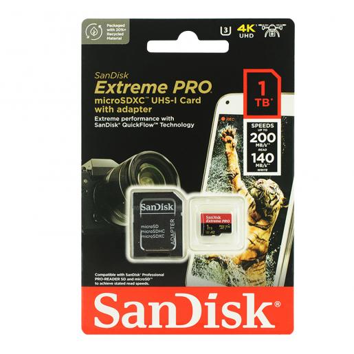  SanDisk Extreme PRO microSDXC UHS-I Memory Card 1 TB +