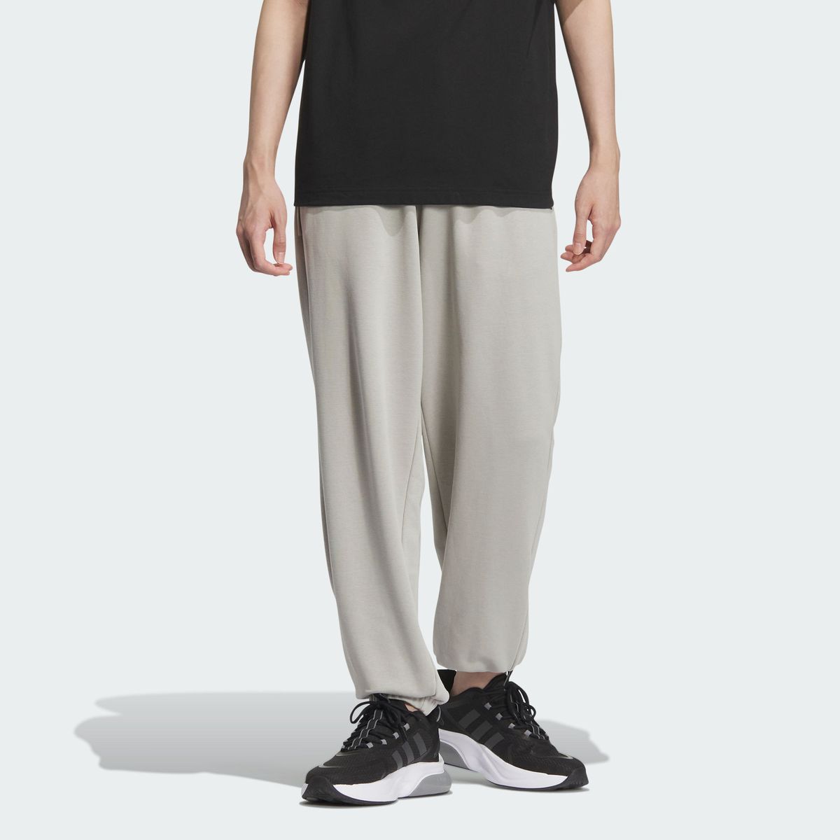 adidas | 成人 男女子中性 LOGO 跑步褲 (中性) | 顏色 : 灰 | 尺碼 : A/XS | HKTVmall 香港最大網購平台