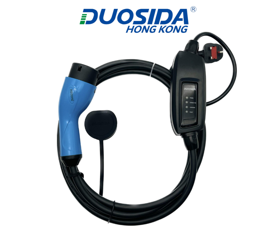 DUOSIDA EV charging cable portable - Type 2 to schuko with
