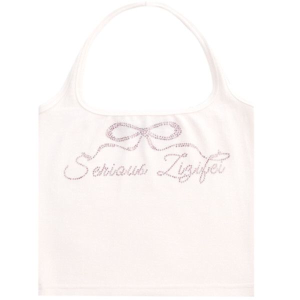 短款修身掛脖背心吊帶（背心5白色）（尺碼：S/M/L）（下單後聯絡客服確認發貨尺碼）#F002072024