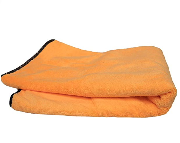 Pro Grade Microfiber Towel Coral Velvet Towel Car Cleaning Car Wash Towel Yellow (16 "x 24")