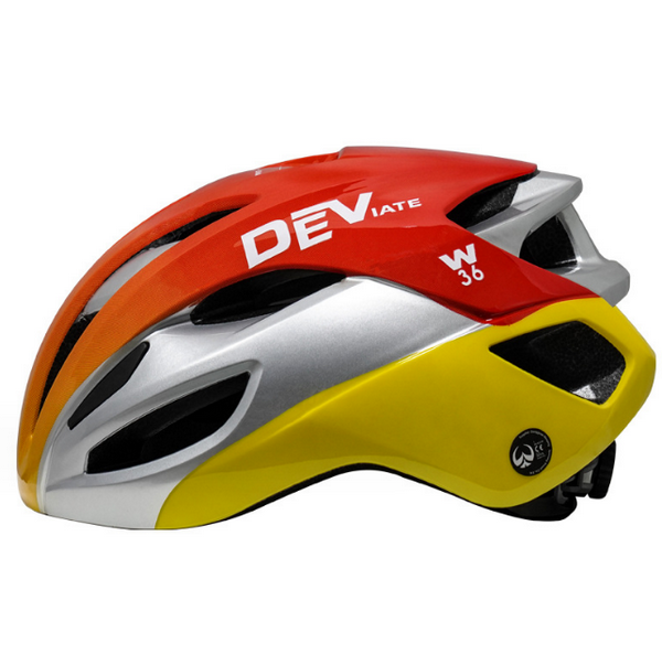 騎行頭盔輪滑頭盔單（黃橙銀）頭圍（54-62cm）均碼#S129020004