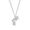 Göessele: rhodium plating, rhinestone, faux pearl, pendant necklace