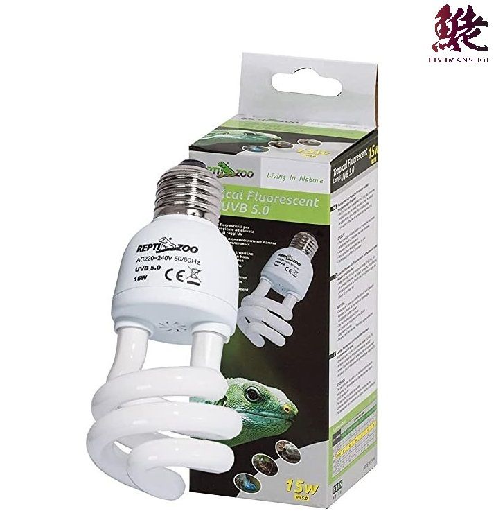 REPTIZOO Tropical Fluorescent Lamps UVB 5.0 15W＃CT5015