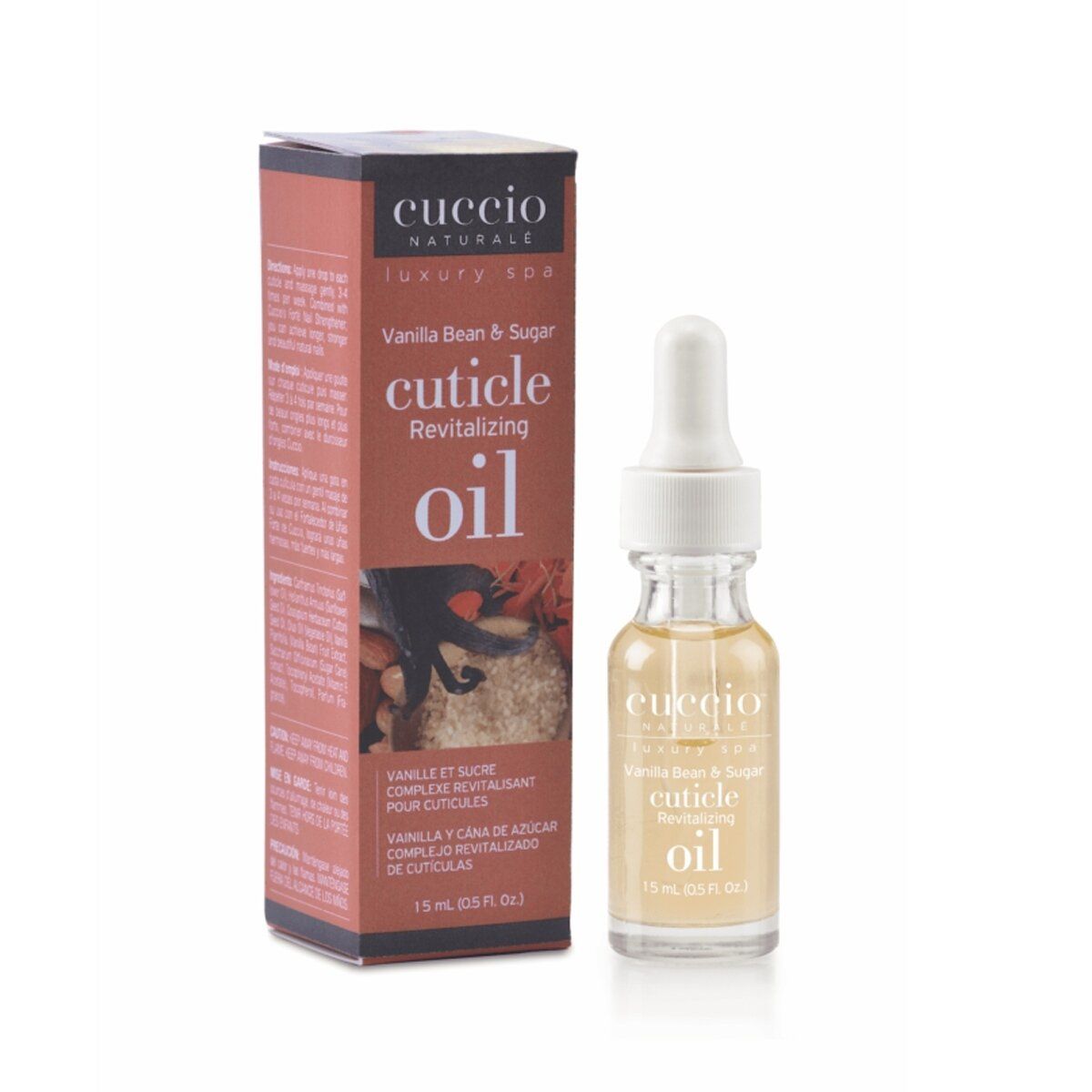 Vanilla Bean & Sugar Cuticle Revitalizing Oil 15mL 0.5oz CUCCIO NATURALE