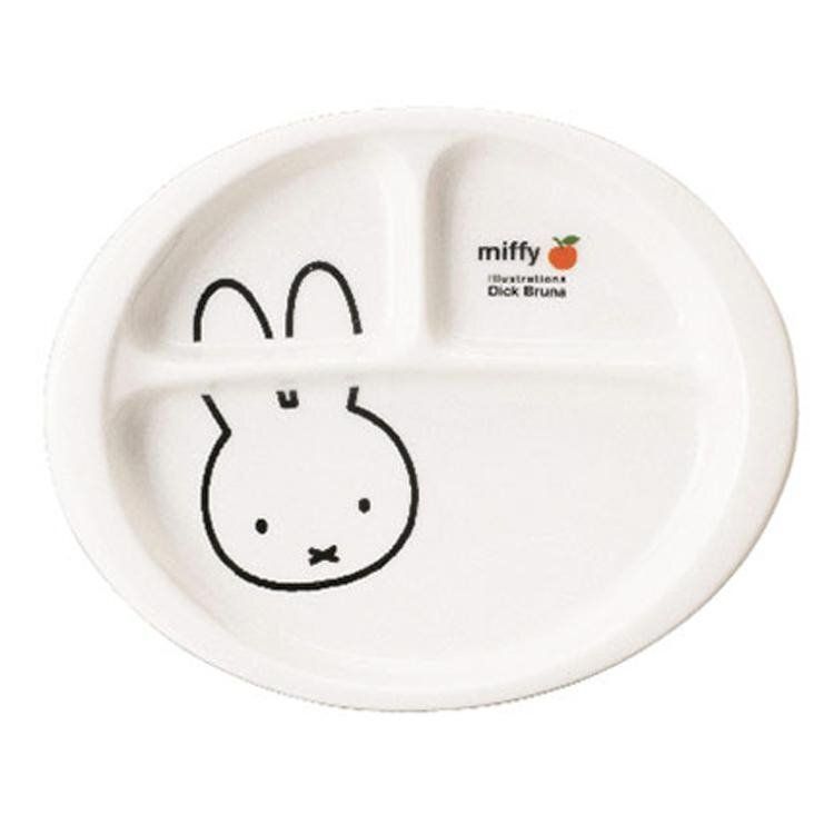 Miffy蘋果系列 陶瓷食物盤 4964412242075(平行進口)