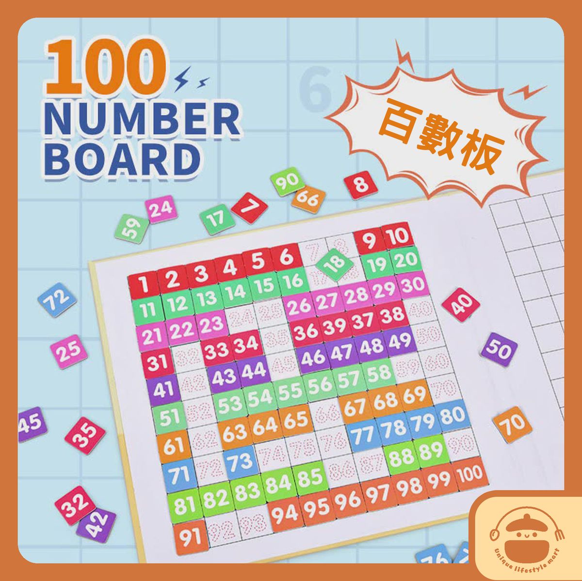 UM | 百數板磁性早教拼圖玩具 - 數理玩具|數字玩具|兒童益智數學數字板 | HKTVmall 香港最大網購平台