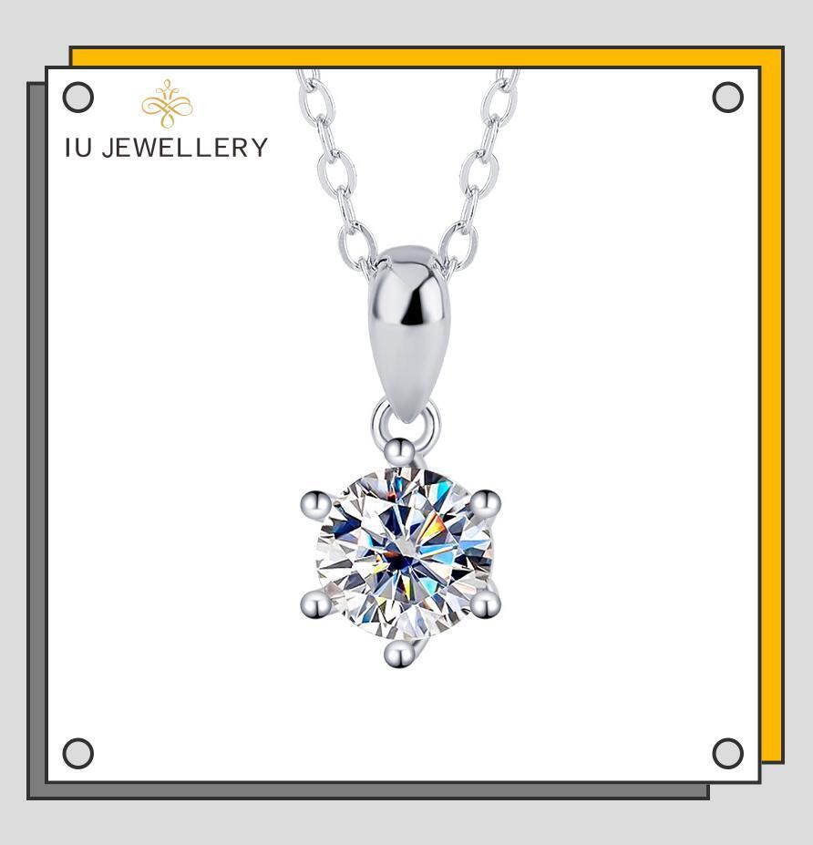 MOS Collection - 925 Sterling Silver with Moissanite Necklace