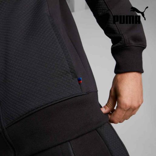 PUMA, BMW MMS Hdd Sweat Jacket, Color : Black(7231), Size : S