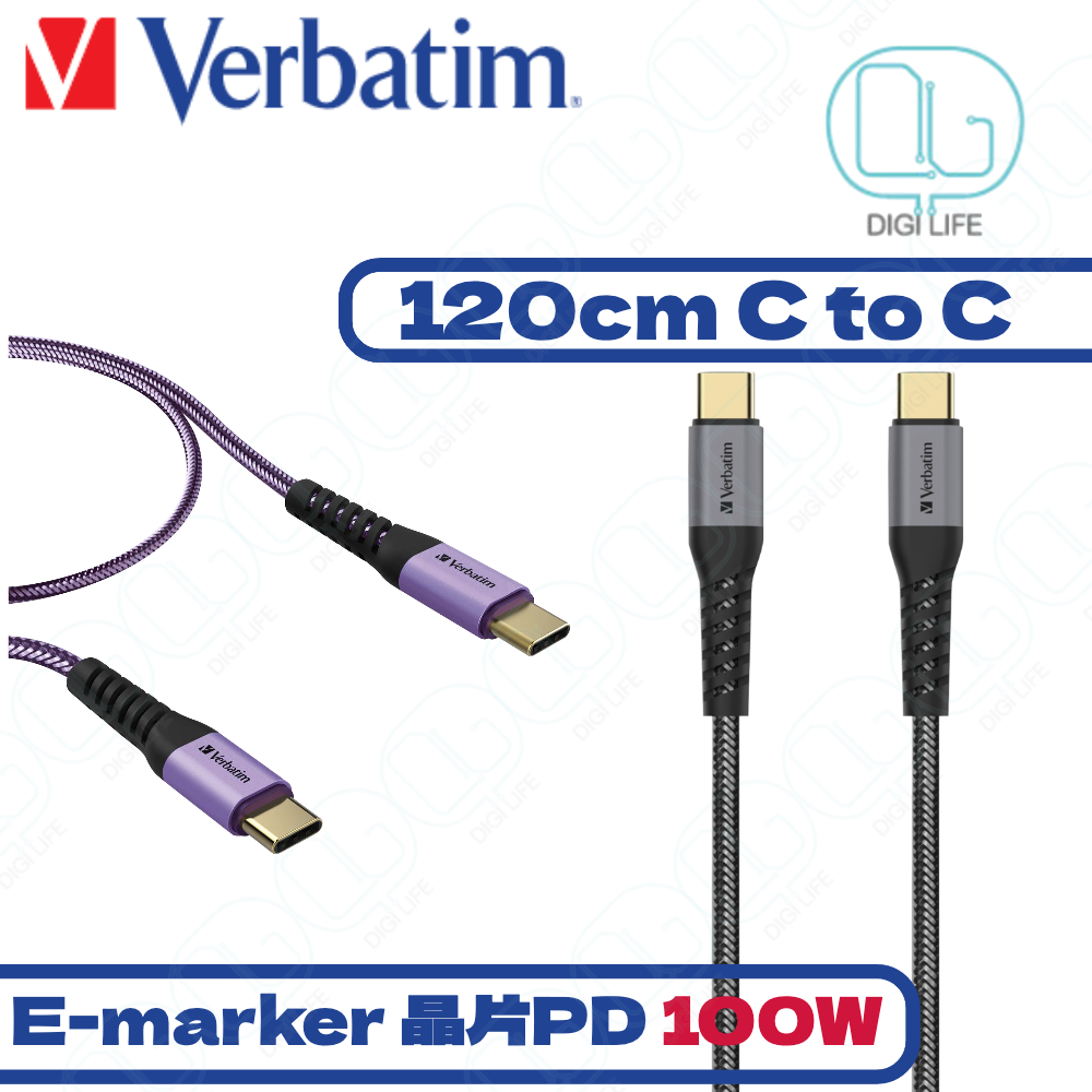 Tough Max Type C to Type C 100W PD 充電傳輸線｜灰色｜1.2米｜66065｜