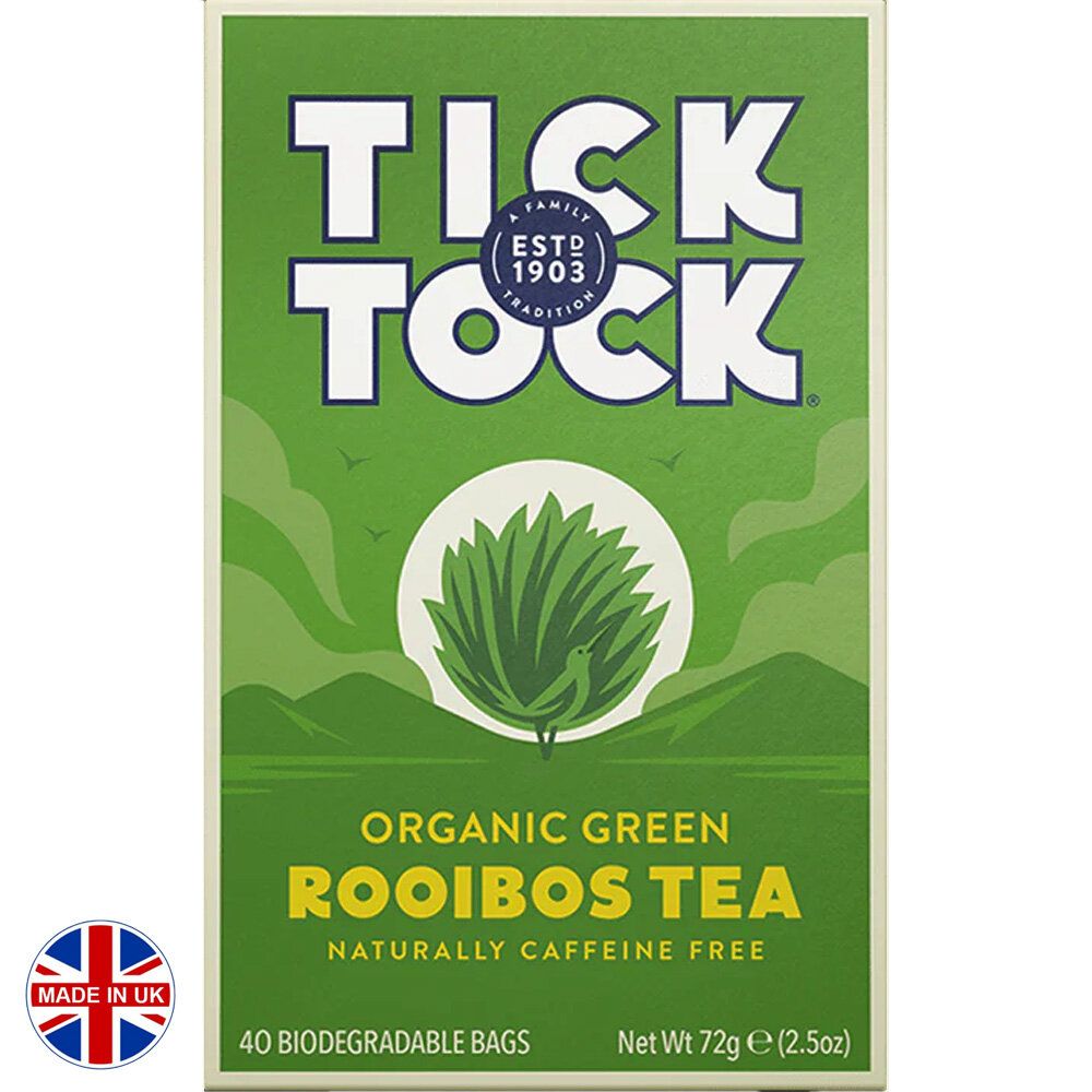 Tick Tock Green Tea Rooibos Tea 40 Bags (parallel)