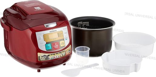 Hitachi 1.8L (20 AUTO RECIPE)Jar Rice Cooker RZD18VFY-DARK RED