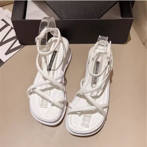 厚底夾趾女涼鞋（米白色35-39碼）（下單后聯繫客服確認發貨尺碼）#F055002812